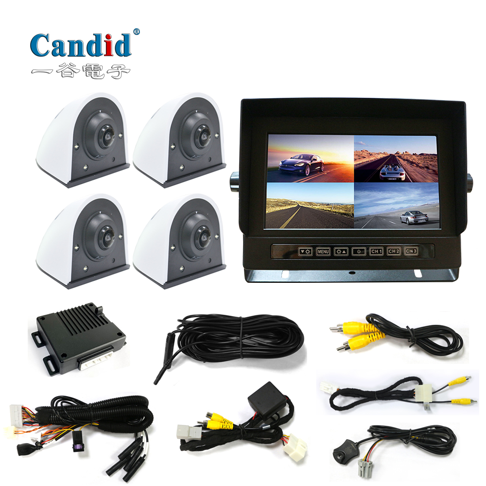 360-Grad-Rundumsicht-Überwachungssystem für LKW