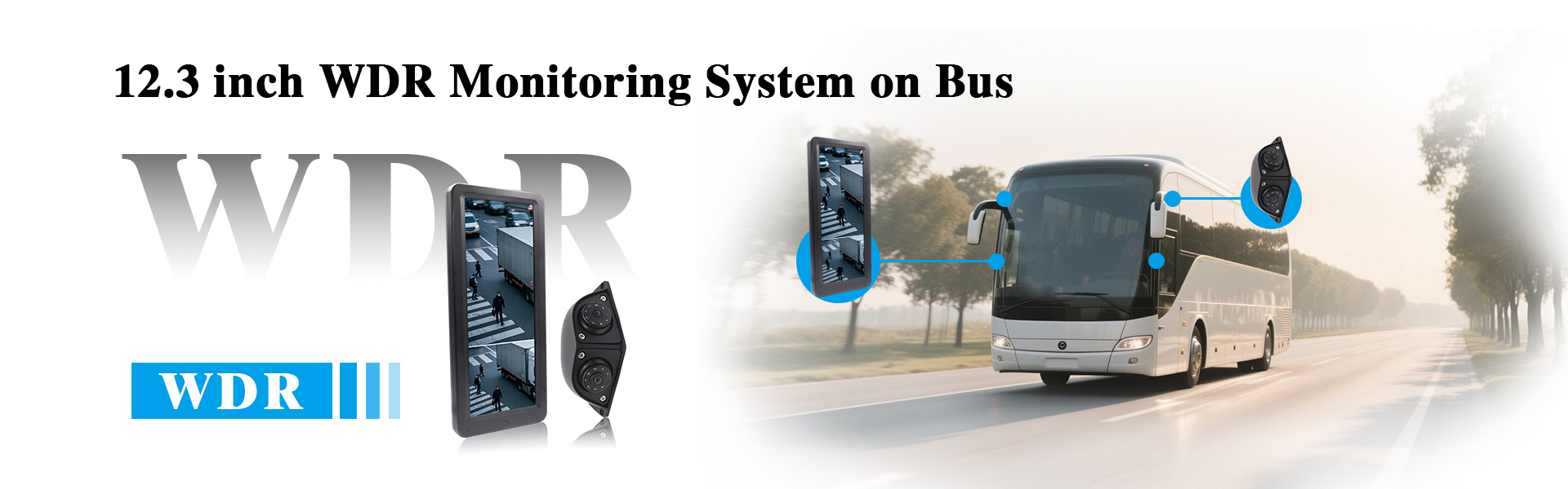 12,3-Zoll-WDR-Überwachungssystem im Bus
