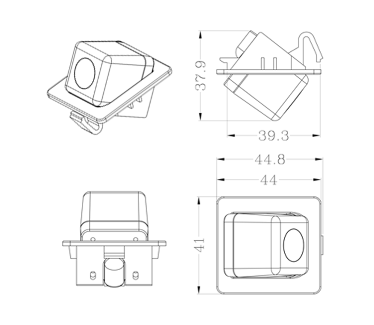 Mini-Rückfahrkamera für Toyota Prado (10–13)