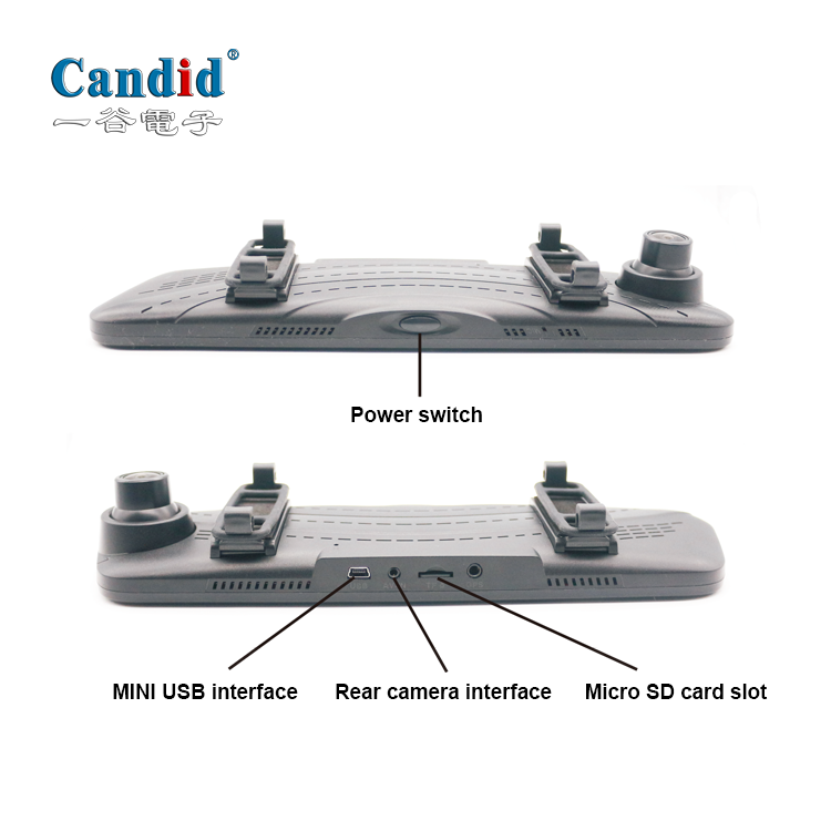 Dual 10-Zoll-Streaming-Medien mit 1080P vorn und hinten