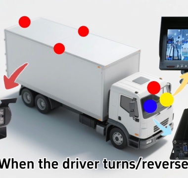 8-Kanal-Totwinkel-Überwachungssystem für Fahrzeuge