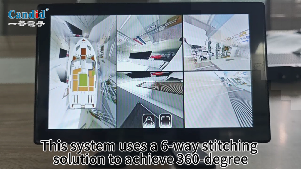 360°-Rundumsicht-Überwachungssystem für Boote