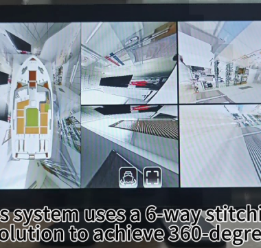 360°-Rundumsicht-Überwachungssystem für Boote