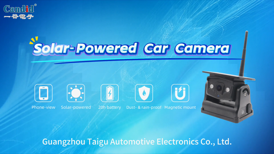 Solarbetriebene Autokamera