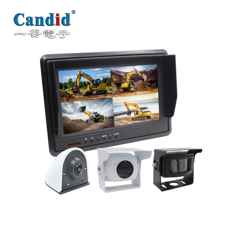 9-Zoll-Bagger-Vierkanal-Überwachungssystem